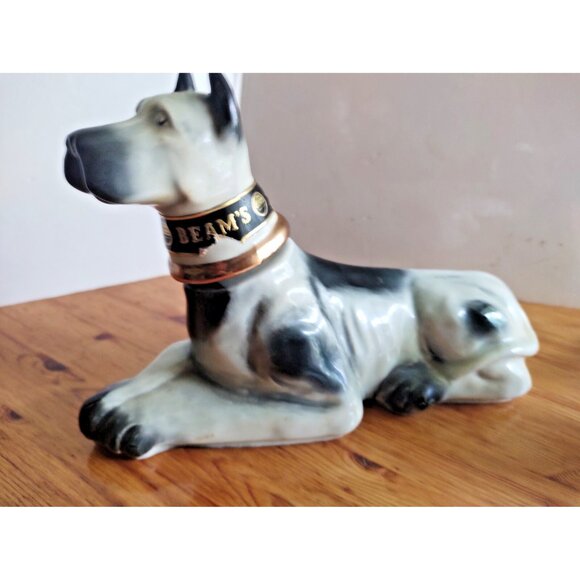 VINTAGE 1976 GREAT DANE DOG JAMES BEAM REGAL CHINA DECANTER BOTTLE ~ EMPTY - Picture 1 of 16